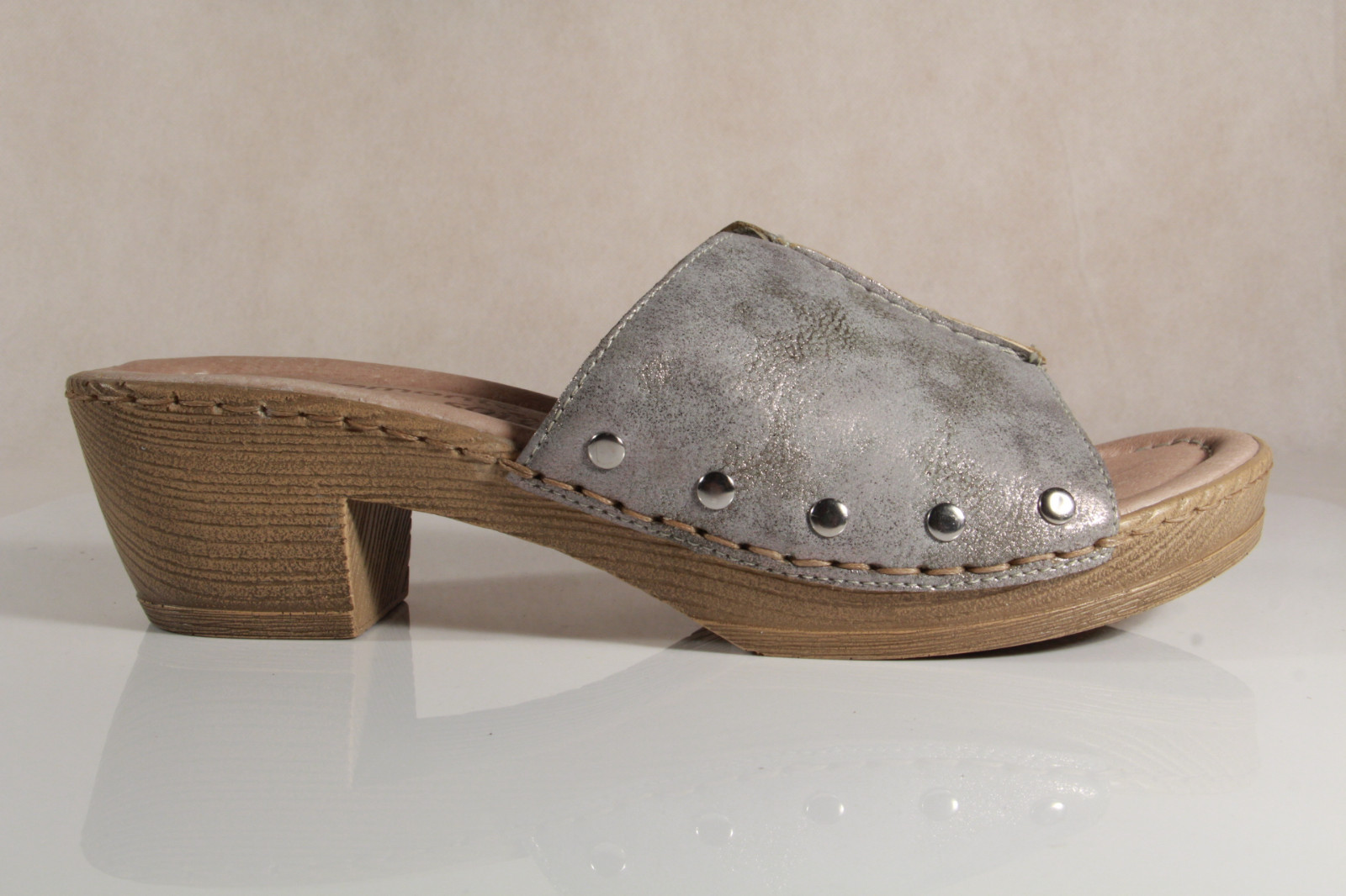 APL Remonte Pantoletten Pantolette Hausschuhe Pantoffel D6957 grau
