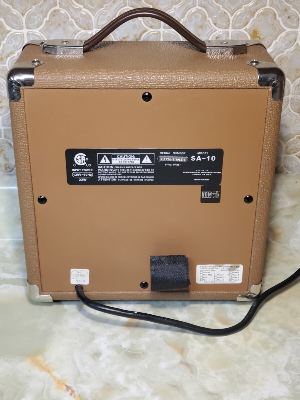 Vtg Retro Fender SA10 Acoustic Guitar Amp Clean eBay