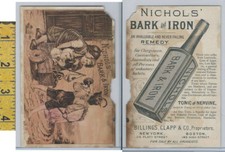 Victorian Card, 1890's, Nichols Bark & Iron, New York, Children, Wagon