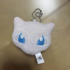 Pokemon Mew Face Plush Keychain Ball Chain Mascot