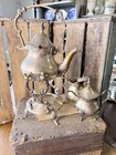 International Silver Co Handmade SP Tilting Teapot Stand with Creamer&Sugar — photo 7