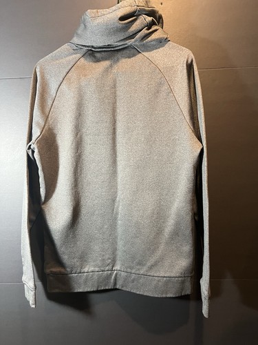 SUDADERA CON CAPUCHA NIKE JUST DO IT GRIS LOGOTIPO GRÁFICO TALLA PEQUEÑA DRI FIT - Imagen 8 de 11