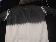 SO Lounge Life Weekend Tie-Dye Pullover Sweatshirt XS Gray White Crew Neck