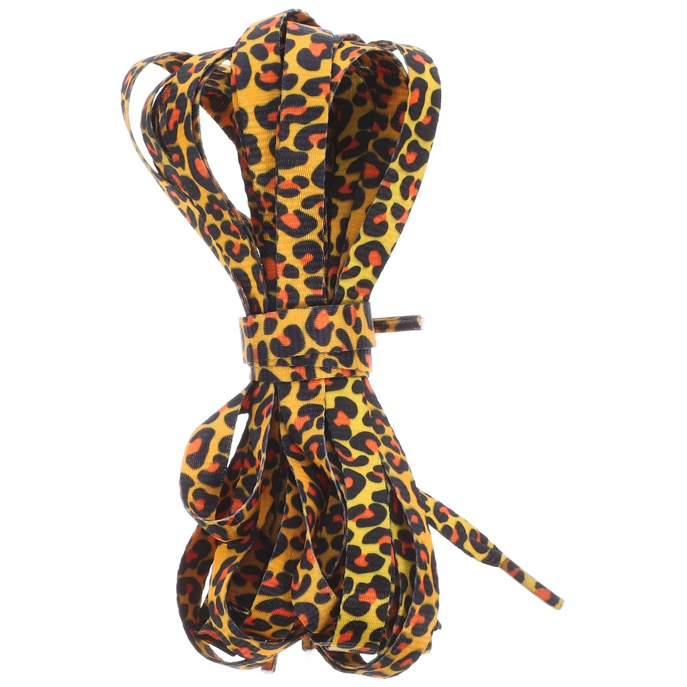 APL 2 paia lacci leopardati lacci piatti marroni lacci per scarpe mimetici lacci per scarpe