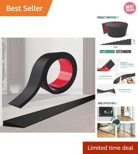 Adaptive Rubber Door Threshold Ramp with 3000 lb Capacity - Ideal for Scooters