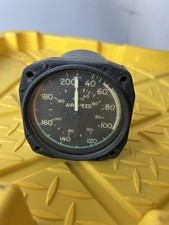 U.S. Gauge AW-2 3/4-20-B Dual Scale Airspeed Indicator MPH Knots Military 1957