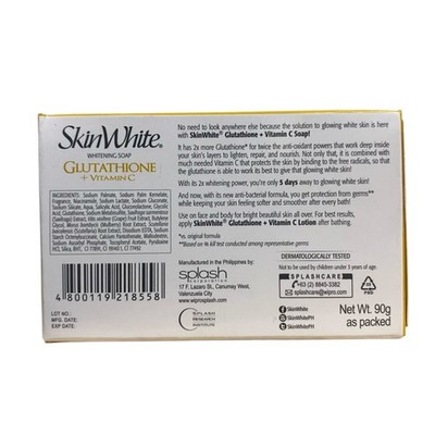 skinWHITE Power Whitening Glutathione Soap With Vitamin C 90g for sale online skinWHITE Power Whitening Glutathione Soap With Vitamin C 90g for sale online