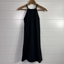 NWT Madewell MWL Flex 2.0 Dress High Neck Sleeveless Black sz XXS