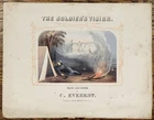 rare CIVIL WAR sheet music SOLDIER'S VISION by C. Everest ~ 1862 Philadelphia