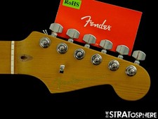 Fender Ltd. American Ultra II Strat NECK & TUNERS "D" Rolled Edges Roasted Maple