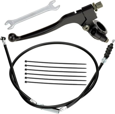 Black 7/8In Clutch Lever Handle Cable For 50cc-150cc Pit Dirt Bikes Chinese New