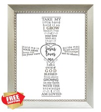 Jesus Loves Me Baptism Christening Frame for Baby Gift