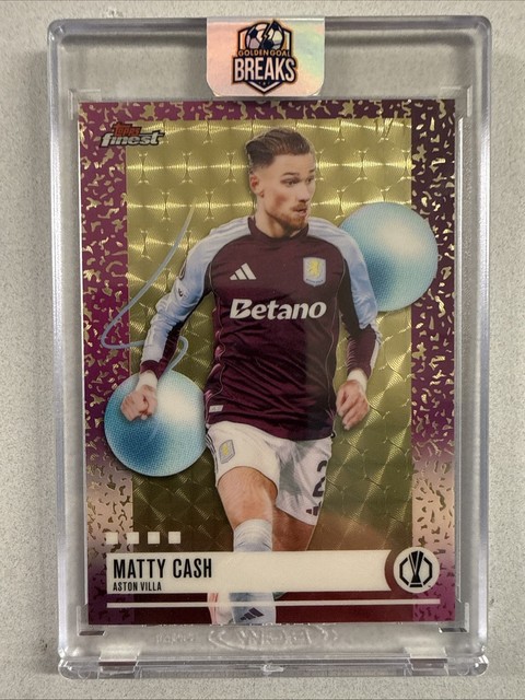 Matty Cash 2025-26 Topps Finest UCC Superfractor 1/1 - Uncommon #207 - Aston Villa