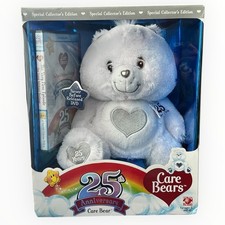 Care Bears 25th Anniversary Swarovski Crystal Eyes Collector Bear DVD NIB Plush