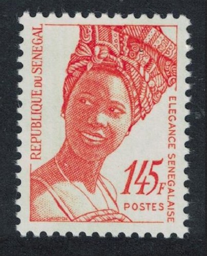 Senegal Beauty 145f Orange EXTREMELY RARE 1991 MNH Sc#572 SG#504g MI#A1123