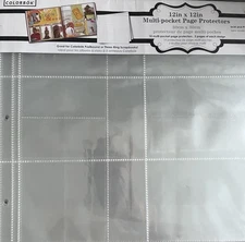 Colorbok MULTI-POCKET PAGE Protectors Scrapbook Album Refills 71162