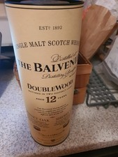 Piękna pusta butelka whisky firmy Balvenie z puszką do przechowywania 700ml