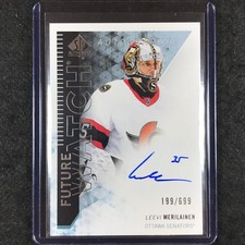 2023-24 SP Authentic NHL LEEVI MERILAINEN 13-14 Retro Future Rookie Auto 199/699