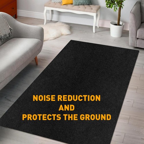 Black Durable 1PCS 25.5''X80'' / 14SQFT Fabric Car Floor Mats Interior Carpets - Picture 6 of 16