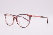 NEW NICOLE MILLER LUNA C03 BROWN HORN GOLD AUTHENTIC EYEGLASSES 47-16
