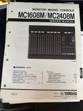 Service Manual for the Yamaha MC1608M MC2408M Mixing console 1984 Original