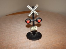 Vintage Marx O Gauge Working Railroad Train Crossing Lighted Signal Light