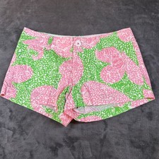 Lilly Pulitzer The Walsh Shorts Casual Everyday Pink Green White Womens size 0