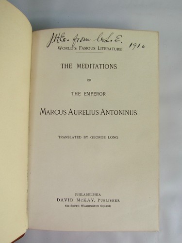 Cover of The Meditations of The Emeperor Marcus Aurelius Antoninus