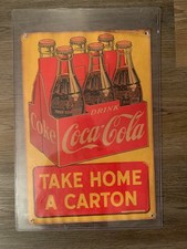 1946 ORIGINAL COCA-COLA SIX PACK TAKE HOME A CARTON