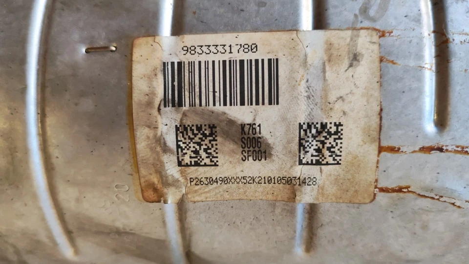 9833331780 CATALIZZATORE FAP (DPF) PEUGEOT 2008/3008/308/C3 1554188X Diesel 1.5 - Imagem 4 de 4