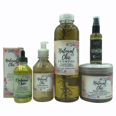 Natural Chic Elip Hair Growth Kit 5PCS Shampoo Mask Oil Serum Treatment Set