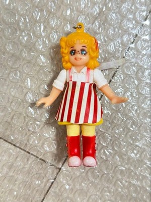 Vintage 1970s Candy Candy Soft Vinyl Pendant with Silver Chain (Popy)