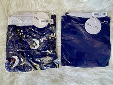 Little Sleepies Disney Mickey Friends Moon Stars Men s Pajama Set Medium NWT