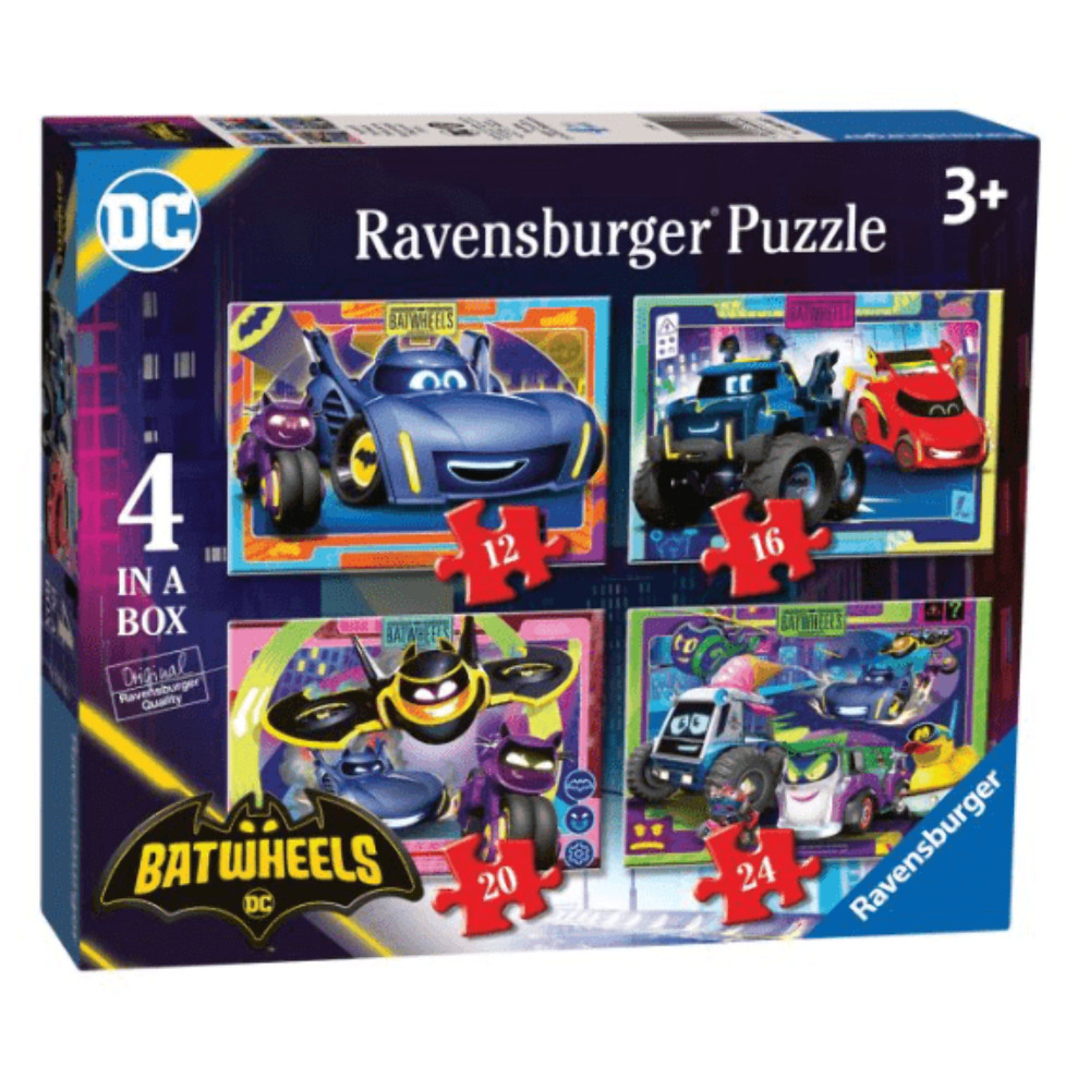 Ravensburger Batwheels 4 in a Box Jigsaw Puzzle Set