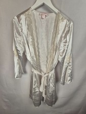 VTG oscar de la renta pink label lace and aatin robe size xl