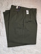 Ralph Lauren CHAPS 100% Cotton Pleated Dockers Dress Pants 38x34 NWT