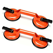 Glass Suction Cups Heavy Duty for Tile Glass Lifting 2 Pack Org