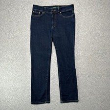 Lauren Ralph Lauren Premier Straight Jeans 6P Indigo Blue Stretch Denim Petite