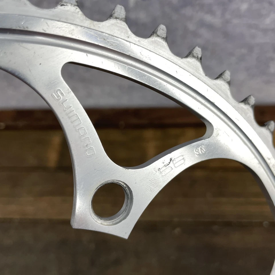 Plato vintage Shimano Dura Ace 7400 56T 130 BCD 8 velocidades anillo grande 56 Japón Foto 2 de 4