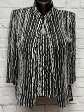 Alex Evenings 2-piece Formal Cocktail Glam Beaded Jacket Cami Set Med P NWT