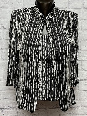 Alex Evenings 2-piece Formal Cocktail Glam Beaded Jacket Cami Set Med P NWT