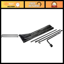 Spare Tire Jack Handle & Wheel Lug Wrench for Easy Tire Changes, Durable Tool