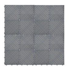 Image of Monster Shop Vented Garage Floor Tiles x 120 With Edges - Grey