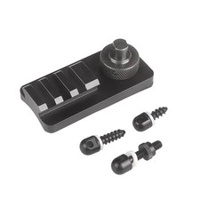 Rifle Bipod Adapter, Picatinny Weaver Rail Mount, 3-Slot Aluminum, Sling Swiv...