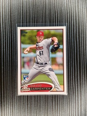 2012 Topps Baseball David Carpenter RC #595 Houston Astros