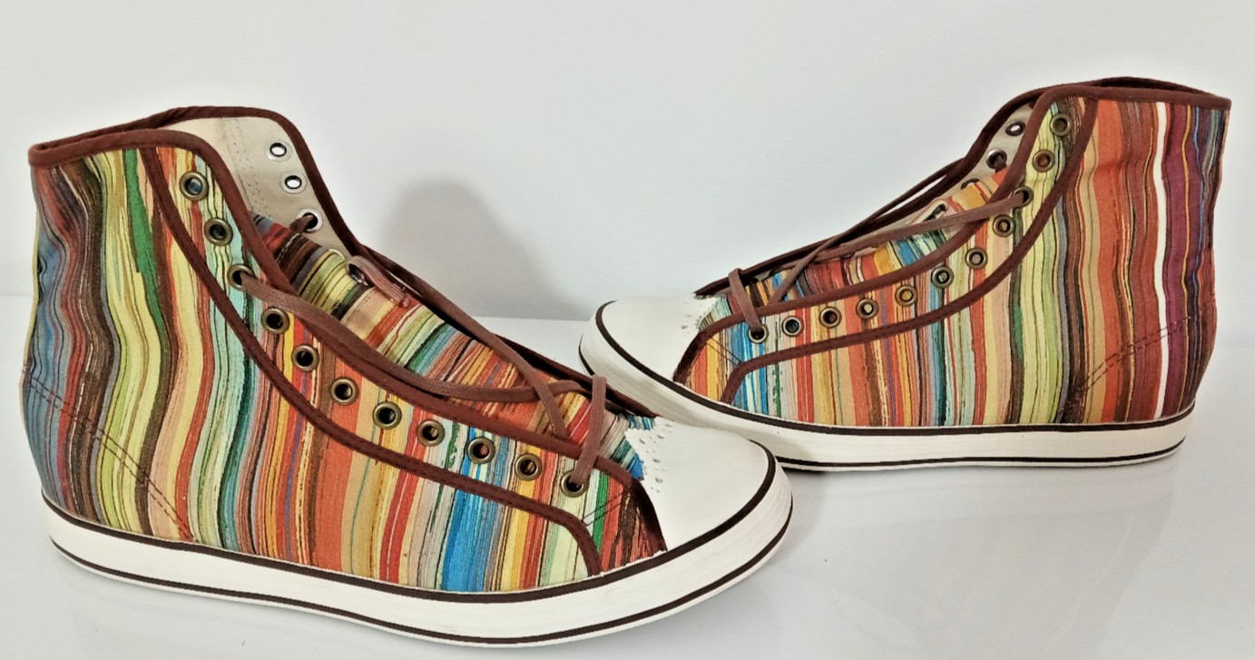Scarpe Paul Smith Sneakers Alte Nuevitas Signature Stripe Righe Multicolor foto 2