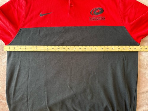 Saracens Nike Dri-Fit Polo Shirt Mens size XL Rugby 2010'S - Picture 7 of 7