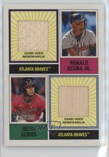 2025 Heritage Dual Player MLB Collection Relics Ozzie Albies Ronald Acuna Jr 5yd