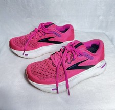 Brooks Ghost Max 1 Women  s Pink Glo Mesh Low Top Lace Up Sneaker, Size 7