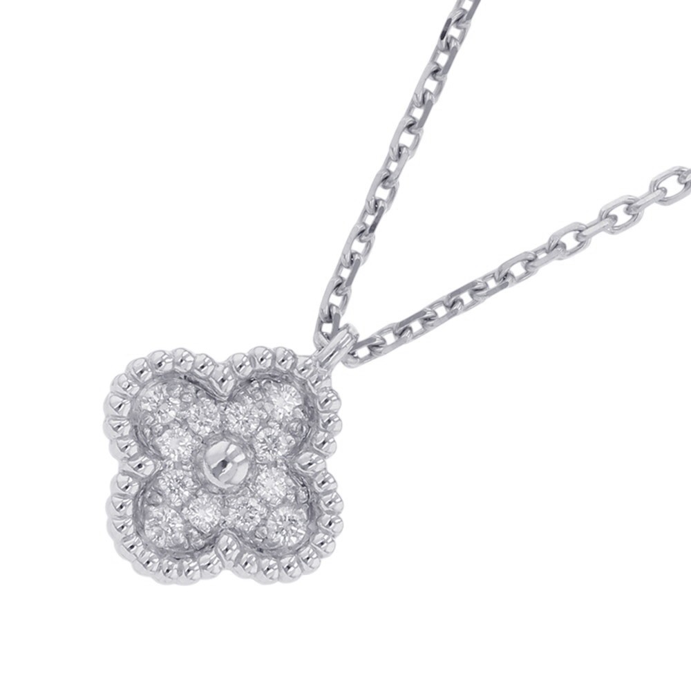 Van Cleef & Arpels Sweet Alhambra Pendant 18K White Gold VCARO85900